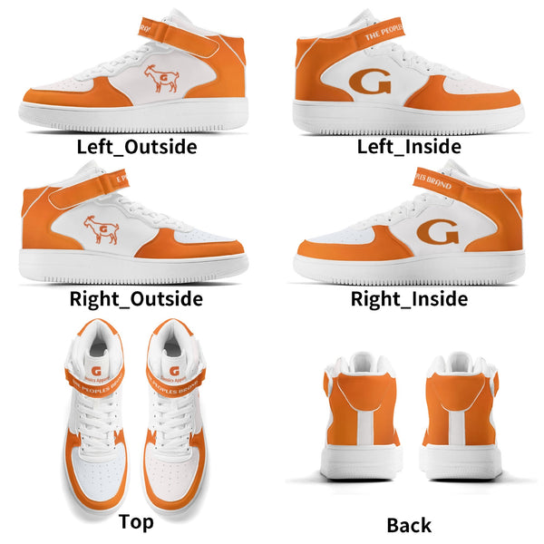 G Classics Orange/White High Top G2 Leather Sneakers