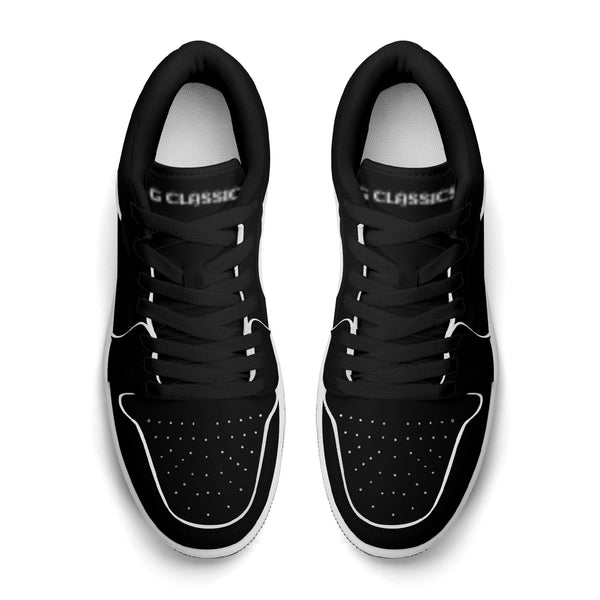 G Classics Low Top Black G1 Aero Leather Sneakers