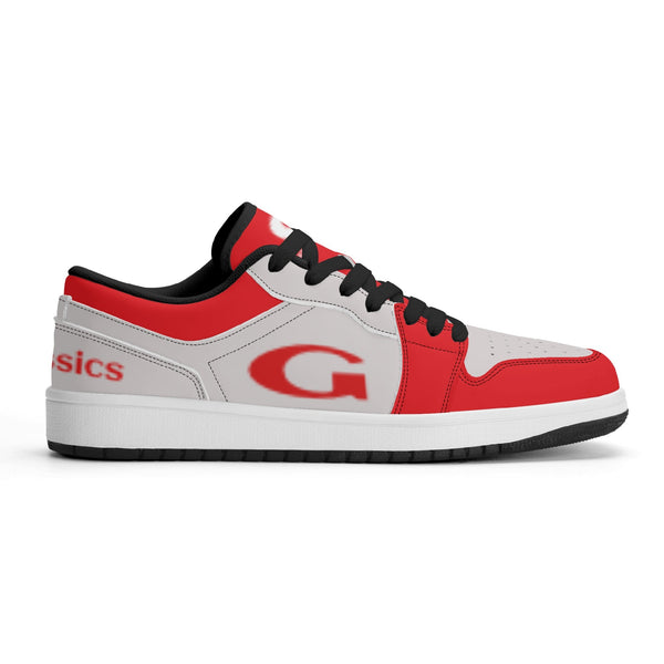 G Classics Low Top Red/Silver G1 Aero Leather Sneakers