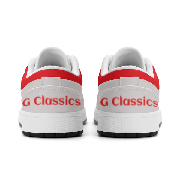 G Classics Low Top Red/Silver G1 Aero Leather Sneakers