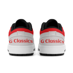 G Classics Low Top Red/Silver G1 Aero Leather Sneakers