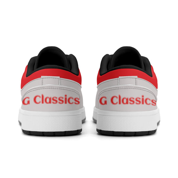 G Classics Low Top Red/Silver G1 Aero Leather Sneakers
