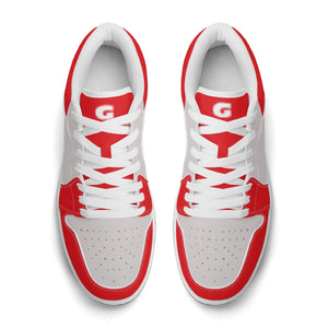 G Classics Low Top Red/Silver G1 Aero Leather Sneakers