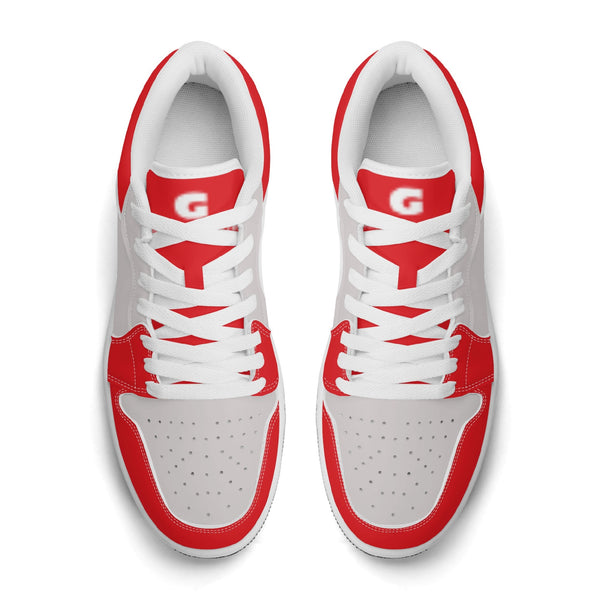G Classics Low Top Red/Silver G1 Aero Leather Sneakers