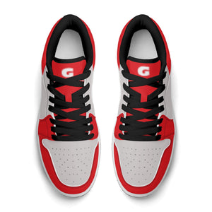 G Classics Low Top Red/Silver G1 Aero Leather Sneakers