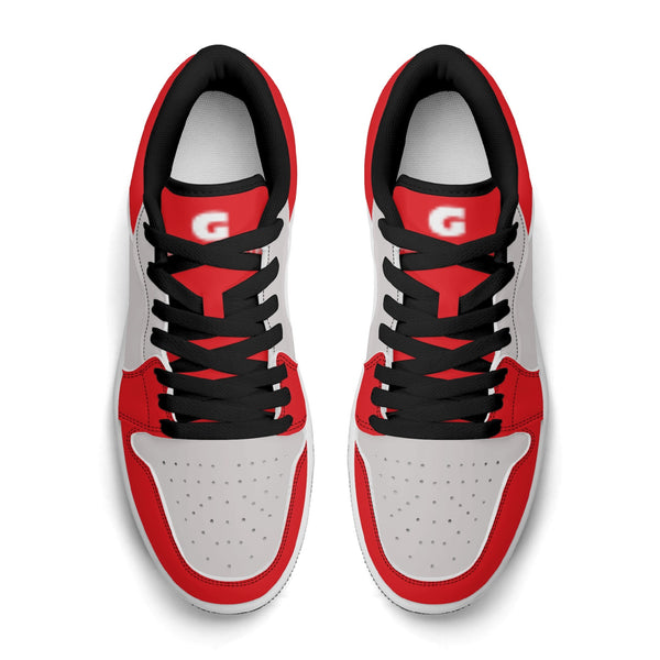 G Classics Low Top Red/Silver G1 Aero Leather Sneakers