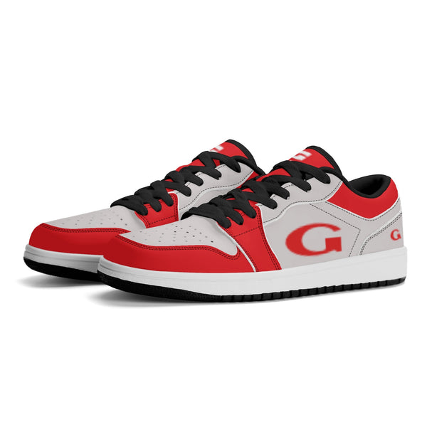 G Classics Low Top Red/Silver G1 Aero Leather Sneakers