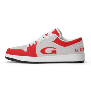 G Classics Low Top Red/Silver G1 Aero Leather Sneakers