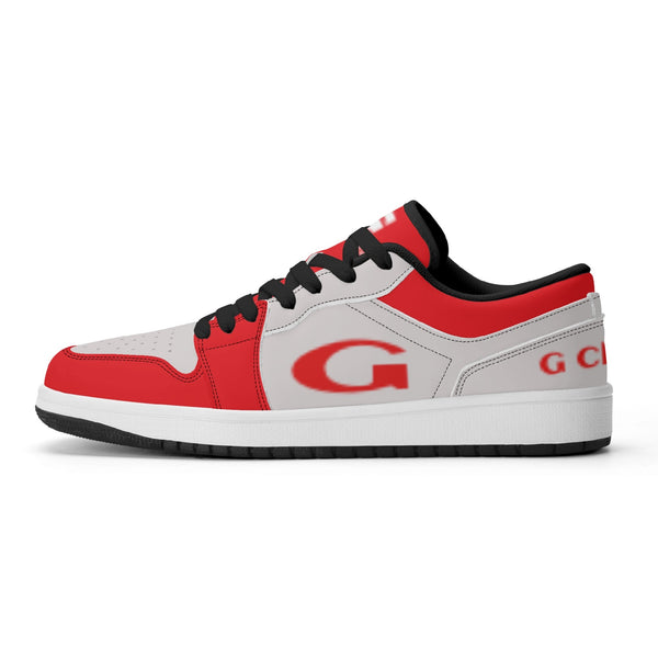 G Classics Low Top Red/Silver G1 Aero Leather Sneakers
