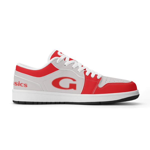 G Classics Low Top Red/Silver G1 Aero Leather Sneakers