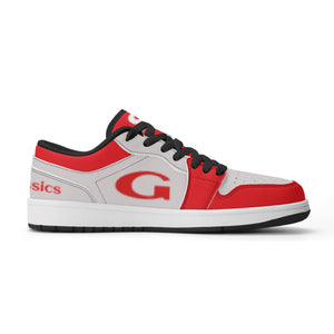 G Classics Low Top Red/Silver G1 Aero Leather Sneakers