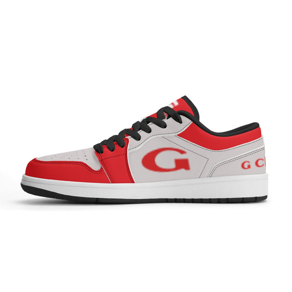 G Classics Low Top Red/Silver G1 Aero Leather Sneakers