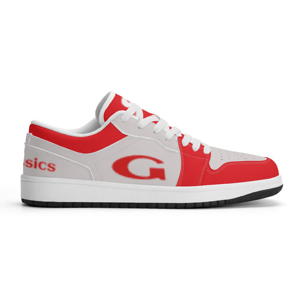 G Classics Low Top Red/Silver G1 Aero Leather Sneakers