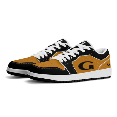 G Classics  Low Top Burnt Orange /Blk Low Top G1 Aero Leather Sneakers
