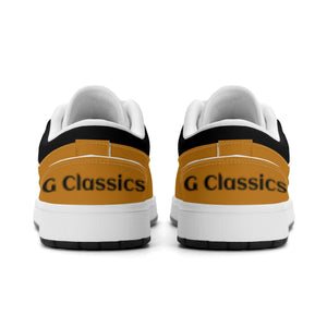 G Classics  Low Top Burnt Orange /Blk Low Top G1 Aero Leather Sneakers