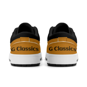 G Classics  Low Top Burnt Orange /Blk Low Top G1 Aero Leather Sneakers