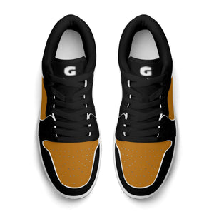 G Classics  Low Top Burnt Orange /Blk Low Top G1 Aero Leather Sneakers