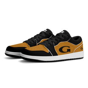 G Classics  Low Top Burnt Orange /Blk Low Top G1 Aero Leather Sneakers