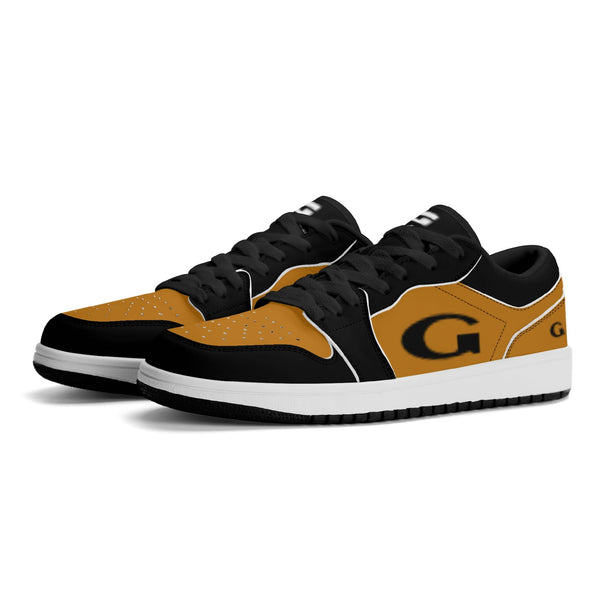 G Classics  Low Top Burnt Orange /Blk Low Top G1 Aero Leather Sneakers