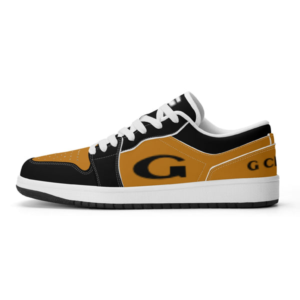 G Classics  Low Top Burnt Orange /Blk Low Top G1 Aero Leather Sneakers
