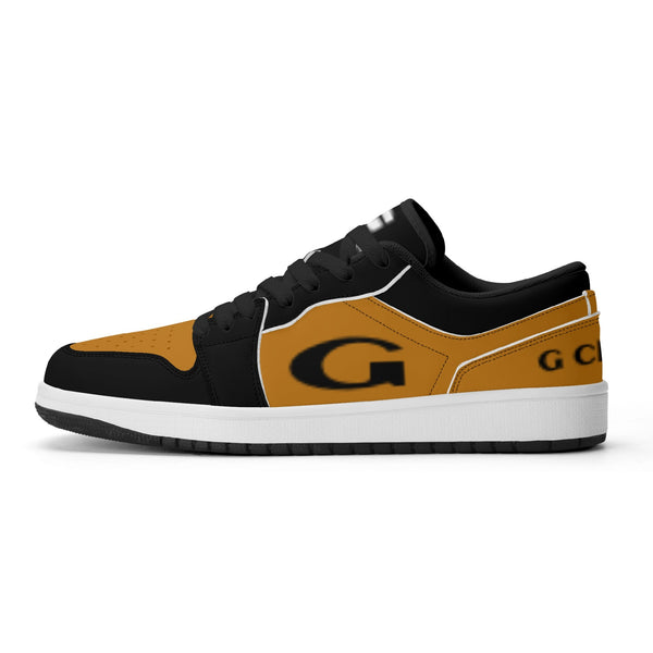 G Classics  Low Top Burnt Orange /Blk Low Top G1 Aero Leather Sneakers