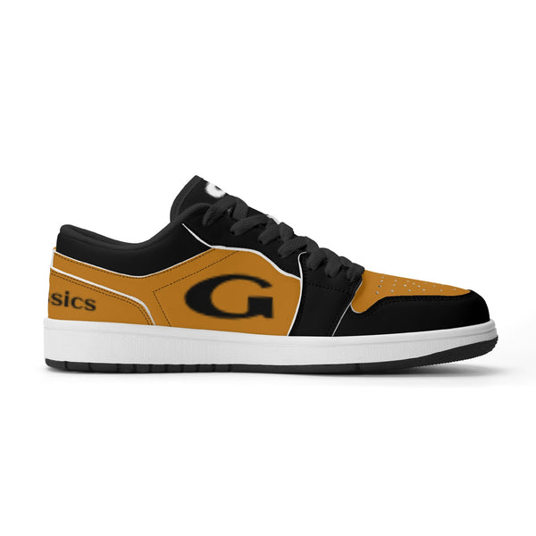 G Classics  Low Top Burnt Orange /Blk Low Top G1 Aero Leather Sneakers