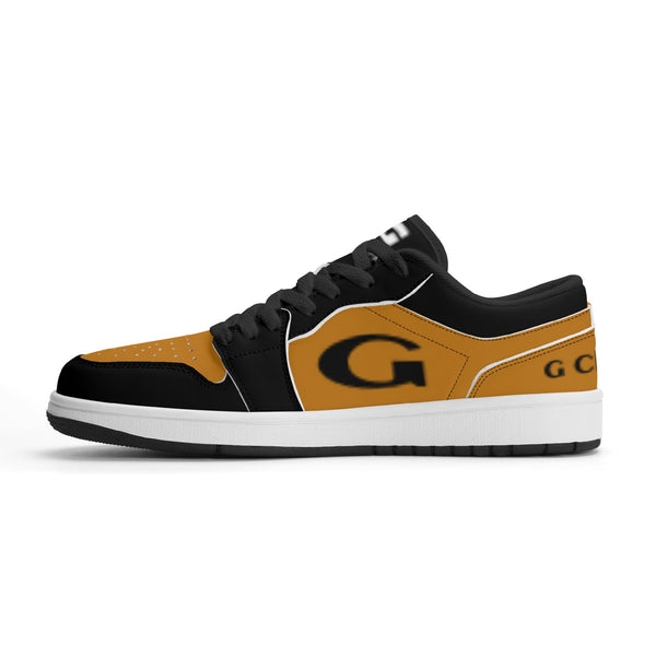 G Classics  Low Top Burnt Orange /Blk Low Top G1 Aero Leather Sneakers