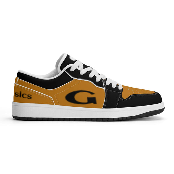G Classics  Low Top Burnt Orange /Blk Low Top G1 Aero Leather Sneakers