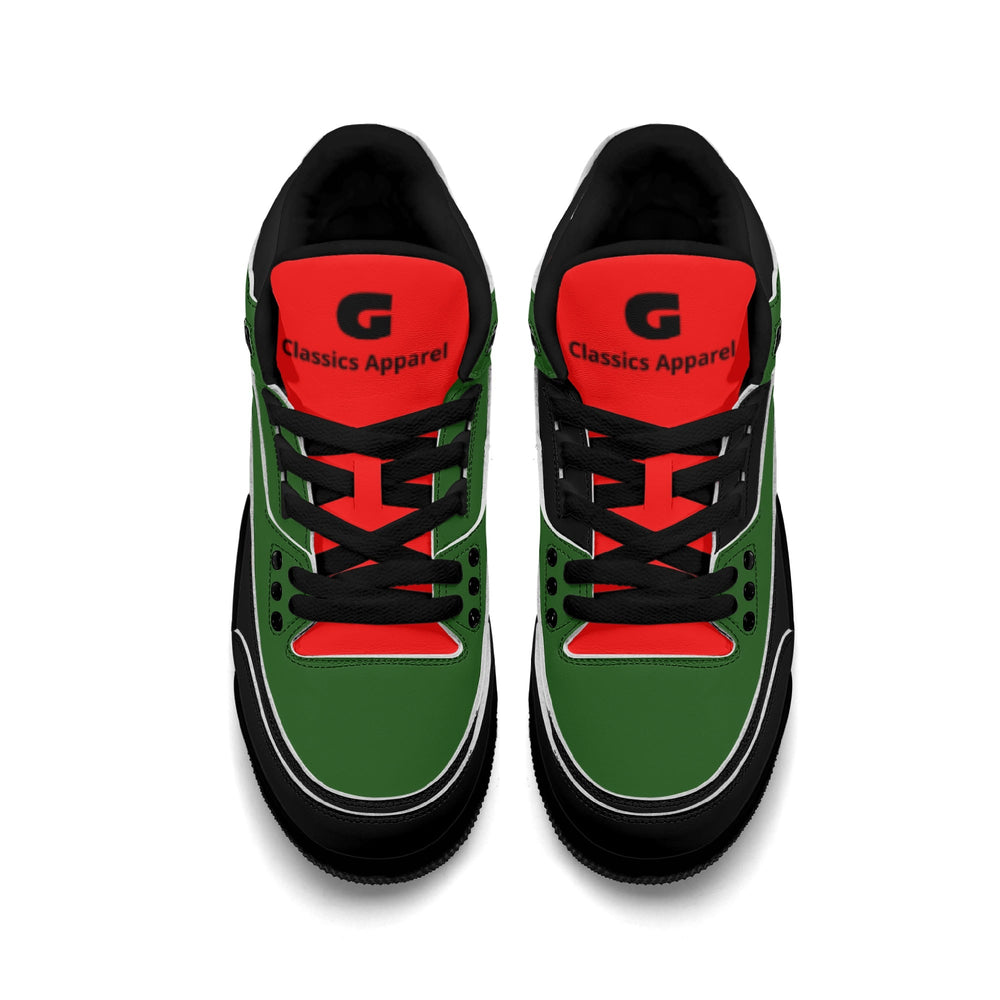 G Classics HBCU Hi Top G5 Retro Leather Basketball Sneakers