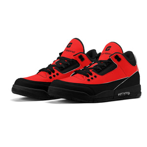 G Classics Red Hi Top G5 Retro Leather Basketball Sneakers