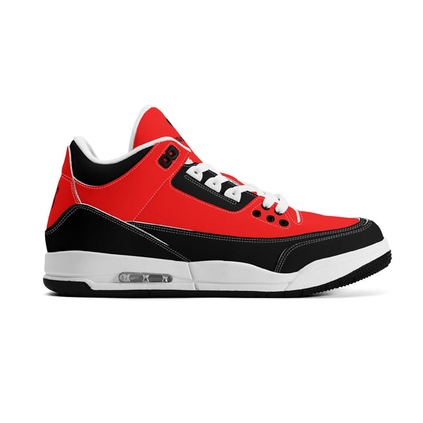 G Classics Red Hi Top G5 Retro Leather Basketball Sneakers