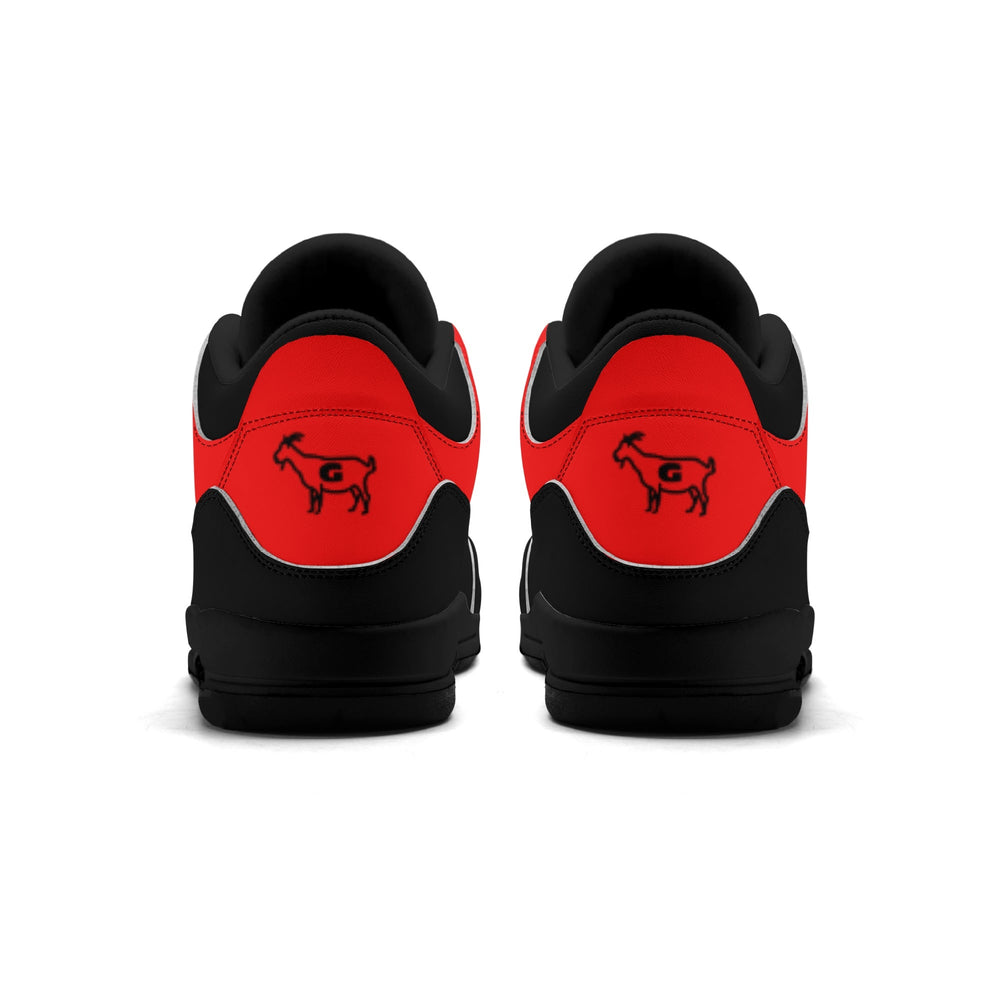 G Classics Red Hi Top G5 Retro Leather Basketball Sneakers
