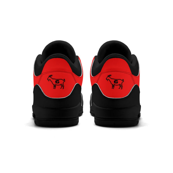 G Classics Red Hi Top G5 Retro Leather Basketball Sneakers