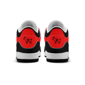 G Classics Red Hi Top G5 Retro Leather Basketball Sneakers