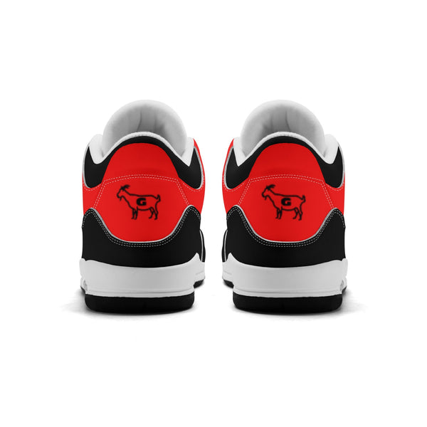G Classics Red Hi Top G5 Retro Leather Basketball Sneakers