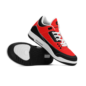 G Classics Red Hi Top G5 Retro Leather Basketball Sneakers