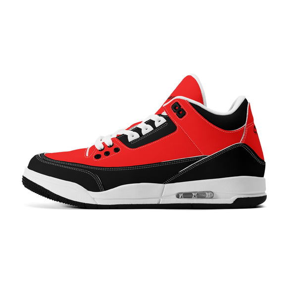 G Classics Red Hi Top G5 Retro Leather Basketball Sneakers