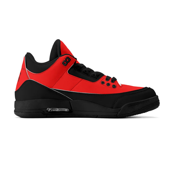 G Classics Red Hi Top G5 Retro Leather Basketball Sneakers