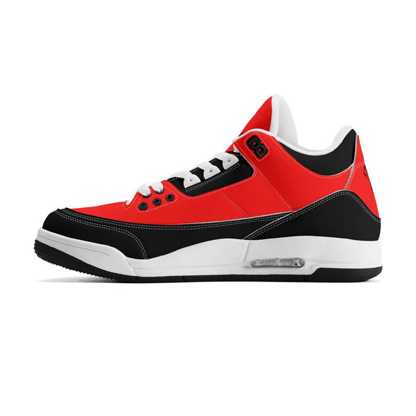 G Classics Red Hi Top G5 Retro Leather Basketball Sneakers