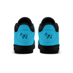 G Classics Ocean Blue Hi Top G5 Retro Leather Basketball Sneakers