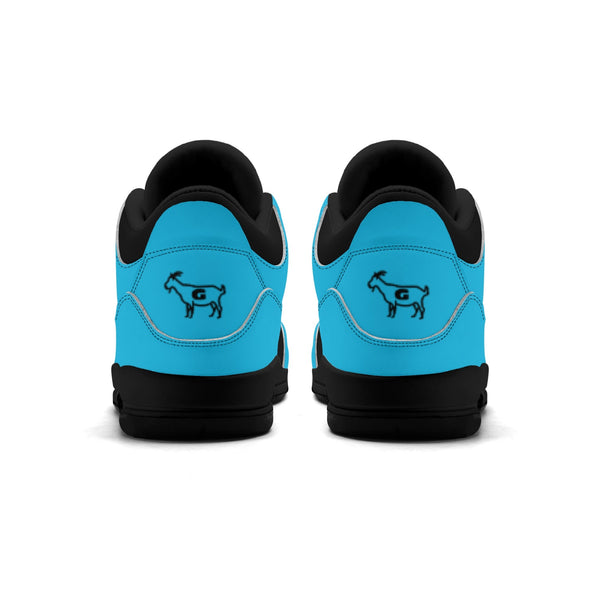 G Classics Ocean Blue Hi Top G5 Retro Leather Basketball Sneakers