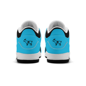 G Classics Ocean Blue Hi Top G5 Retro Leather Basketball Sneakers