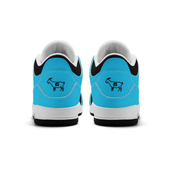 G Classics Ocean Blue Hi Top G5 Retro Leather Basketball Sneakers