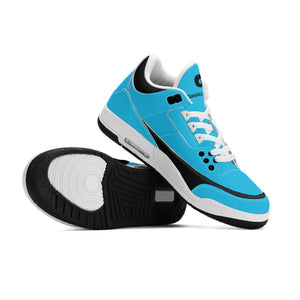 G Classics Ocean Blue Hi Top G5 Retro Leather Basketball Sneakers