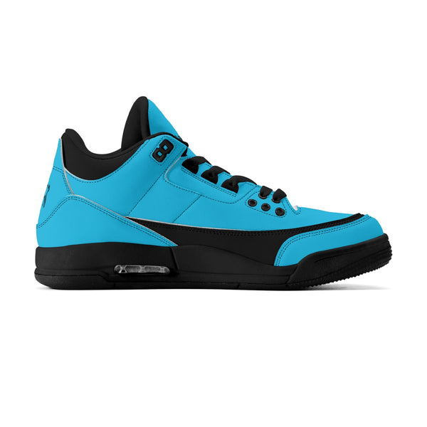G Classics Ocean Blue Hi Top G5 Retro Leather Basketball Sneakers