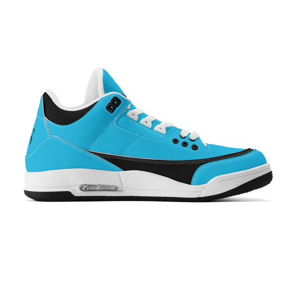 G Classics Ocean Blue Hi Top G5 Retro Leather Basketball Sneakers