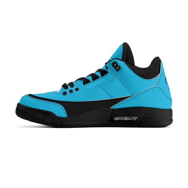 G Classics Ocean Blue Hi Top G5 Retro Leather Basketball Sneakers