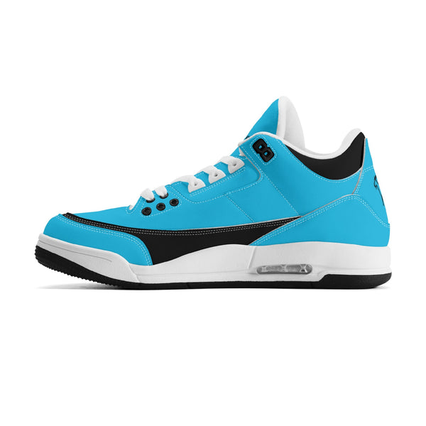 G Classics Ocean Blue Hi Top G5 Retro Leather Basketball Sneakers