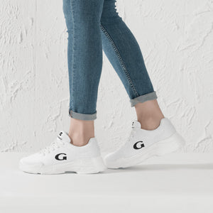 G Classics Womens White/Blk G4 Runners