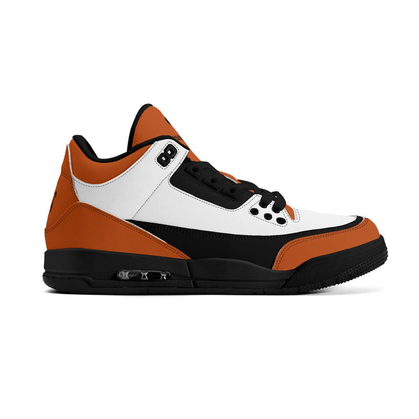 G Classics Burnt Orange G5 Hi Top Retro Leather Basketball Sneakers